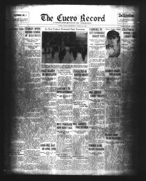 The Cuero Record (Cuero, Tex.), Vol. 39, No. 75, Ed. 1 Wednesday, March 29, 1933