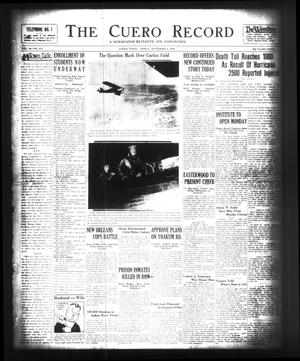 Primary view of object titled 'The Cuero Record (Cuero, Tex.), Vol. 36, No. 212, Ed. 1 Friday, September 5, 1930'.