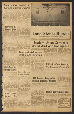 Primary view of object titled 'Lone Star Lutheran (Seguin, Tex.), Vol. 46, No. 19, Ed. 1 Friday, March 26, 1965'.