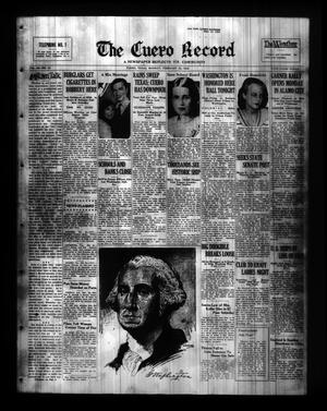 The Cuero Record (Cuero, Tex.), Vol. 38, No. 44, Ed. 1 Monday, February 22, 1932