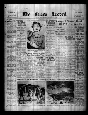 The Cuero Record (Cuero, Tex.), Vol. 44, No. 58, Ed. 1 Thursday, March 10, 1938