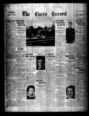The Cuero Record (Cuero, Tex.), Vol. 44, No. 71, Ed. 1 Friday, March 25, 1938