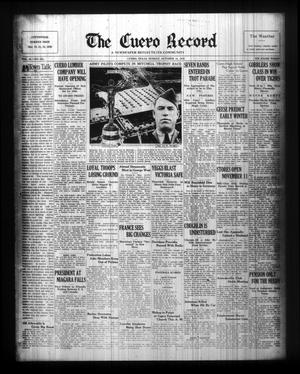The Cuero Record (Cuero, Tex.), Vol. 42, No. 245, Ed. 1 Sunday, October 18, 1936