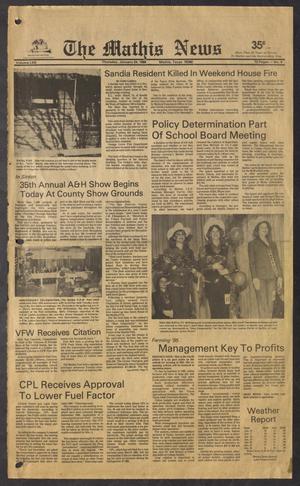 The Mathis News (Mathis, Tex.), Vol. 62, No. 4, Ed. 1 Thursday, January 24, 1985