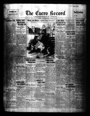Primary view of object titled 'The Cuero Record (Cuero, Tex.), Vol. 38, No. 76, Ed. 1 Wednesday, March 30, 1932'.
