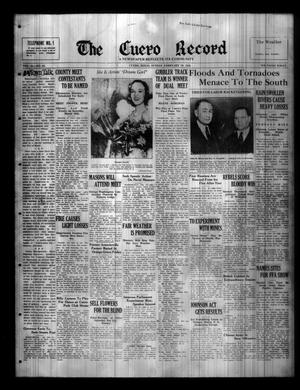 The Cuero Record (Cuero, Tex.), Vol. 44, No. 42, Ed. 1 Sunday, February 20, 1938