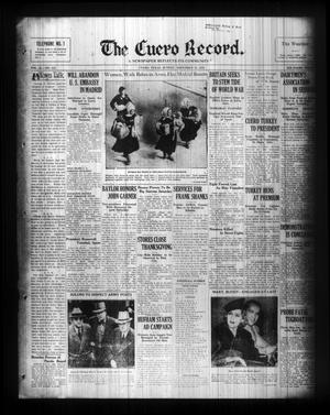 The Cuero Record. (Cuero, Tex.), Vol. 42, No. 275, Ed. 1 Sunday, November 22, 1936