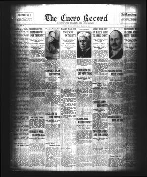The Cuero Record (Cuero, Tex.), Vol. 39, No. 58, Ed. 1 Wednesday, March 8, 1933