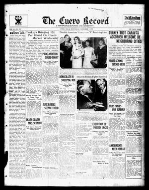 The Cuero Record (Cuero, Tex.), Vol. 40, No. 267, Ed. 1 Wednesday, November 7, 1934