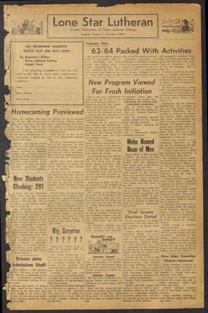 Lone Star Lutheran (Seguin, Tex.), Ed. 1 Friday, August 9, 1963