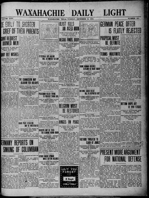 Waxahachie Daily Light (Waxahachie, Tex.), Vol. 24, No. 231, Ed. 1 Tuesday, December 19, 1916