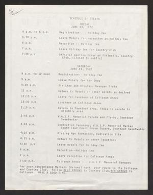 Primary view of object titled '[1972 Reunion Map and Schedule #3]'.