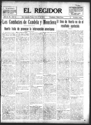 El Regidor (San Antonio, Tex.), Vol. 24, No. 1217, Ed. 1 Thursday, July 17, 1913
