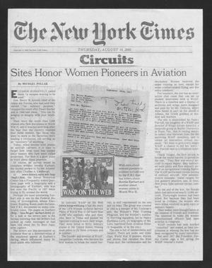 Primary view of object titled '[Clipping: Sites Honor Women Pioneers in Aviation]'.