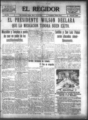 El Regidor (San Antonio, Tex.), Vol. 24, No. 1260, Ed. 1 Thursday, May 14, 1914