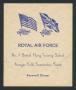Pamphlet: [Pamphlet: Royal Air Force Farewell Dinner]