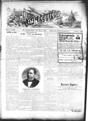 El Regidor (San Antonio, Tex.), Vol. 18, No. 809, Ed. 1 Thursday, July 13, 1905