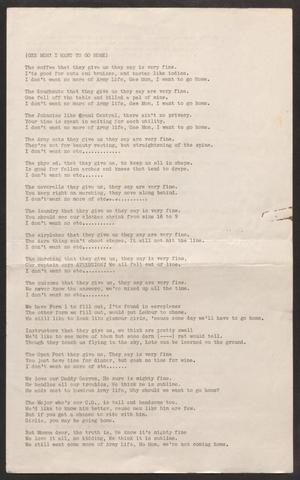 Primary view of object titled '[Lyrics to WASP songs]'.