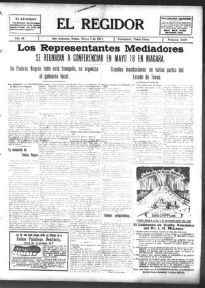 Primary view of object titled 'El Regidor (San Antonio, Tex.), Vol. 24, No. 1259, Ed. 1 Thursday, May 7, 1914'.