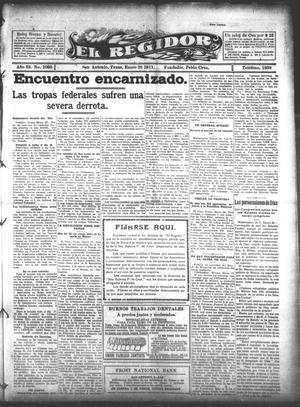 El Regidor (San Antonio, Tex.), Vol. 23, No. 1095, Ed. 1 Thursday, January 26, 1911