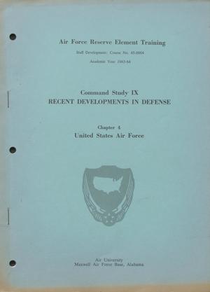 Command Study 9, Chapter 4. United States Air Force