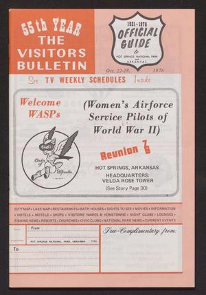 Primary view of object titled '55th Year: The Visitors Bulletin, October 22-28, 1976'.