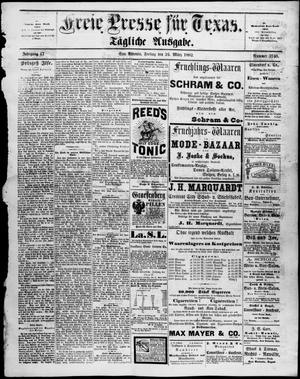 Freie Presse für Texas. (San Antonio, Tex.), Vol. 17, No. 3740, Ed. 1 Friday, March 24, 1882