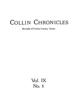 Primary view of object titled 'Collin Chronicles, Volume 9, Number 1, Fall 1988'.