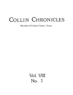 Primary view of object titled 'Collin Chronicles, Volume 8, Number 2, [Winter] 1988'.