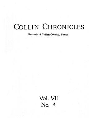 Primary view of object titled 'Collin Chronicles, Volume 7, Number 4, June 1987'.