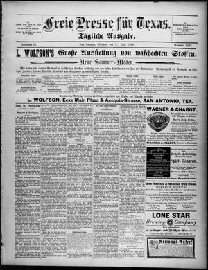 Freie Presse für Texas. (San Antonio, Tex.), Vol. 25, No. 2204, Ed. 1 Wednesday, July 31, 1889