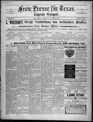 Freie Presse für Texas. (San Antonio, Tex.), Vol. 25, No. 2216, Ed. 1 Wednesday, August 14, 1889