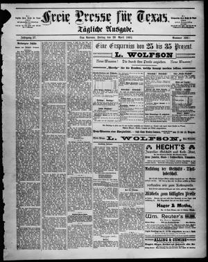 Freie Presse für Texas. (San Antonio, Tex.), Vol. 27, No. 3061, Ed. 1 Friday, April 29, 1892