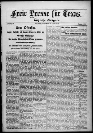 Freie Presse für Texas. (San Antonio, Tex.), Vol. 54, No. 1288, Ed. 1 Wednesday, October 16, 1918