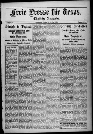 Primary view of object titled 'Freie Presse für Texas. (San Antonio, Tex.), Vol. 52, No. 598, Ed. 1 Tuesday, July 25, 1916'.