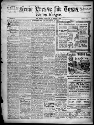 Freie Presse für Texas. (San Antonio, Tex.), Vol. 34, No. 5085, Ed. 1 Tuesday, November 15, 1898