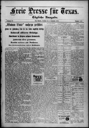 Freie Presse für Texas. (San Antonio, Tex.), Vol. 54, No. 1251, Ed. 1 Tuesday, September 3, 1918