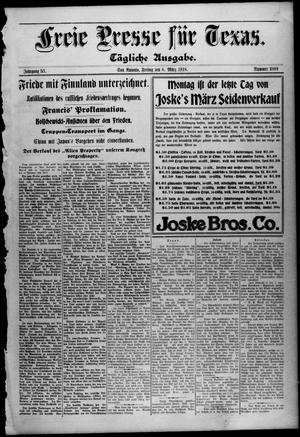 Freie Presse für Texas. (San Antonio, Tex.), Vol. 53, No. 1099, Ed. 1 Friday, March 8, 1918