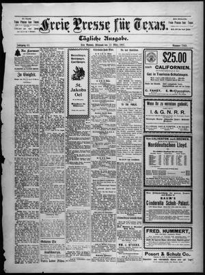 Freie Presse für Texas. (San Antonio, Tex.), Vol. 42, No. 7565, Ed. 1 Wednesday, March 13, 1907