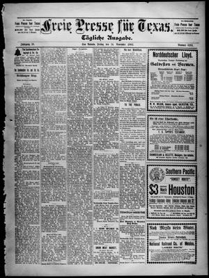 Freie Presse für Texas. (San Antonio, Tex.), Vol. 38, No. 6251, Ed. 1 Friday, November 14, 1902