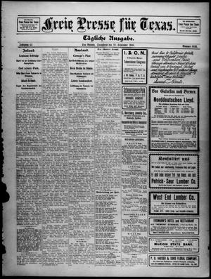 Primary view of Freie Presse für Texas. (San Antonio, Tex.), Vol. 44, No. 8036, Ed. 1 Saturday, September 19, 1908