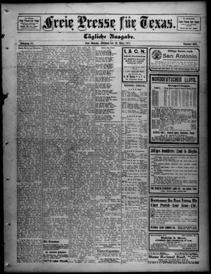 Freie Presse für Texas. (San Antonio, Tex.), Vol. 46, No. 8841, Ed. 1 Wednesday, March 29, 1911
