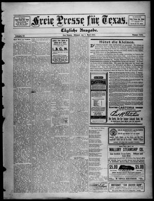 Freie Presse für Texas. (San Antonio, Tex.), Vol. 43, No. 7889, Ed. 1 Wednesday, April 1, 1908