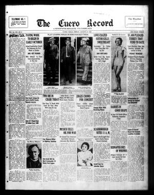 The Cuero Record (Cuero, Tex.), Vol. 44, No. 197, Ed. 1 Friday, August 19, 1938