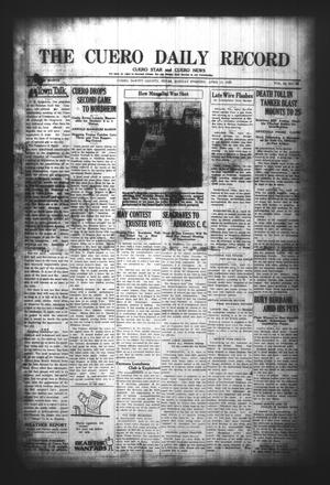 The Cuero Daily Record (Cuero, Tex.), Vol. 64, No. 86, Ed. 1 Monday, April 12, 1926