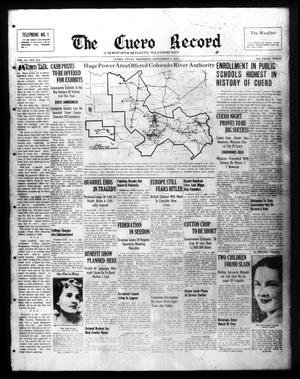 The Cuero Record (Cuero, Tex.), Vol. 44, No. 214, Ed. 1 Thursday, September 8, 1938