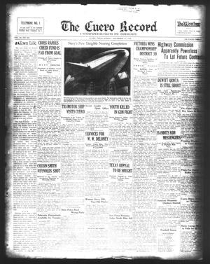The Cuero Record (Cuero, Tex.), Vol. 38, No. 281, Ed. 1 Sunday, November 27, 1932