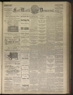 Primary view of object titled 'The Daily Fort Worth Democrat. (Fort Worth, Tex.), Vol. 2, No. 17, Ed. 1 Saturday, July 21, 1877'.