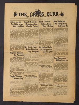 Primary view of object titled 'The Grass Burr (Weatherford, Tex.), No. 11, Ed. 1 Wednesday, February 19, 1941'.