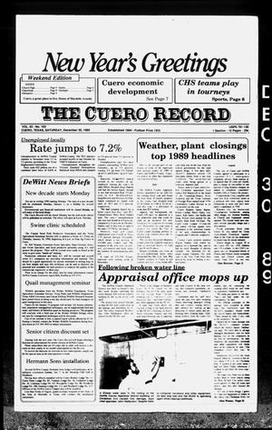 The Cuero Record (Cuero, Tex.), Vol. 93, No. 103, Ed. 1 Saturday, December 30, 1989